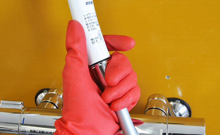 シャワーヘッドの接続完了