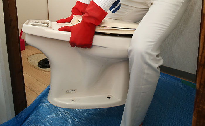 便器を取り外して判断する