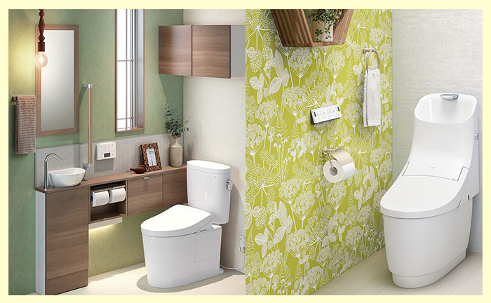 グリーン系:黄色や緑色の壁紙、クロス