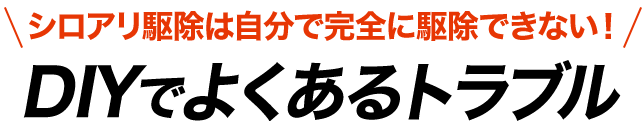 シロアリ駆除は自分で完全に駆除できない！DIYでよくあるトラブル
